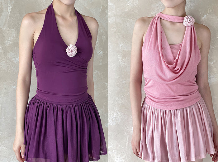 The Ultimate Tennis Set: A Stylish Top & Skirt Outfit for Tennis, Yoga, Dance & Active Living