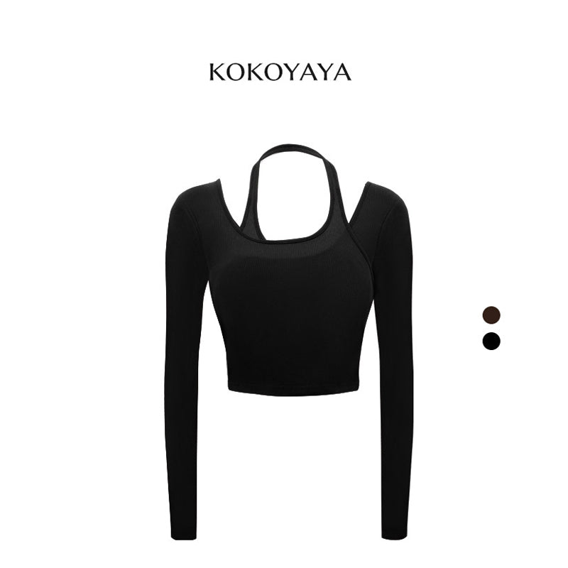 kokoyaya Layered Design Crop Top Y036