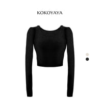 kokoyaya Open Back Cross Crop Top Y038