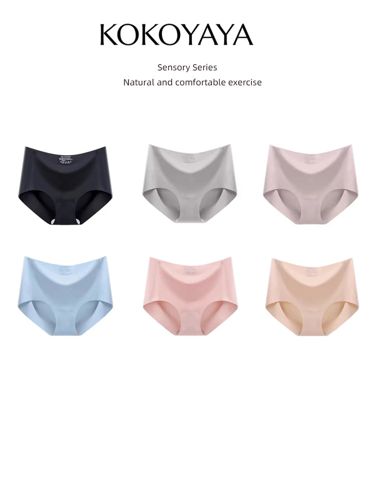 kokoyaya summer sports underwear women's ice silk briefs antibacterial fitness yoga underwear thin N001