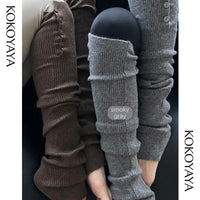 kokoyaya Yoga Pilates Knit Long Socks P008