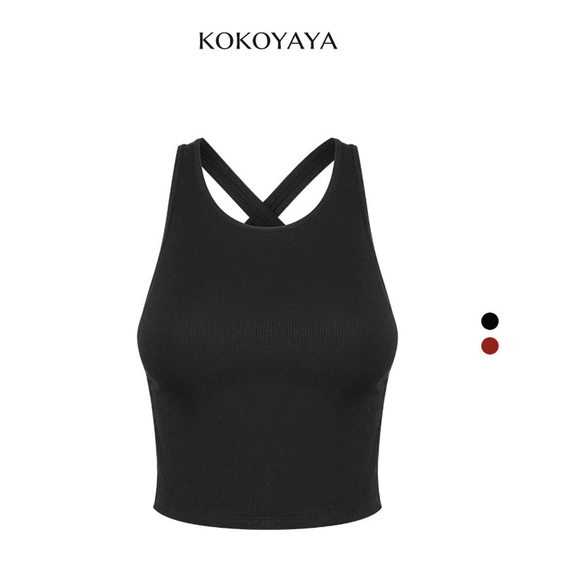 kokoyaya Open Back Cross Sports Bra B097