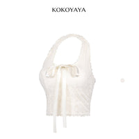 kokoyaya Lace Bow Sports Tank B104