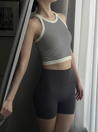 kokoyaya summer striped sports vest women training breathable tights fitness yoga clothes women