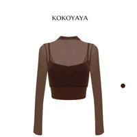 kokoyaya Mesh Design Crop Top Y030