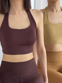 kokoyaya neck vest shockproof sports sling with chest pad tight quick-drying fitness yoga underwear