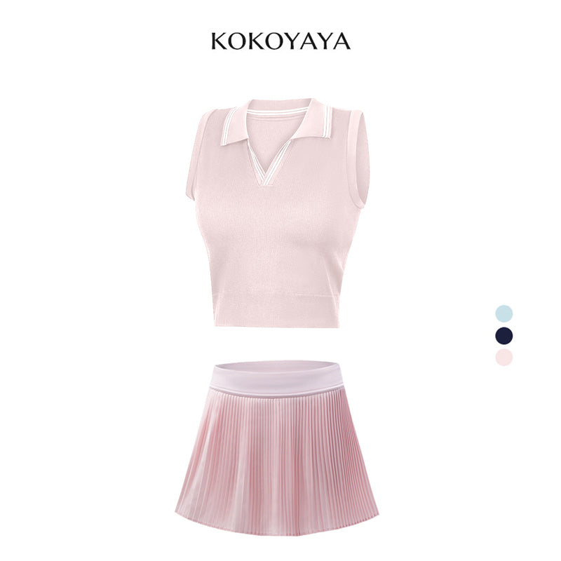 kokoyaya Tennis Polo+ Tennis Skirt B100