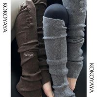 kokoyaya Yoga Pilates Knit Long Socks P008