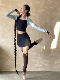 kokoyaya dance smock yoga shawl long sleeves sports fitness ballet training waistcoat cardigan