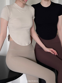 kokoyaya spring and summer sports top, slimming yoga suit, long-sleeved fitness suit, women's coat, T-shirt, running training suit