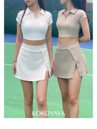 kokoyaya tennis dress suit women's anti-exposure badminton dress golf training dress yoga short skirt