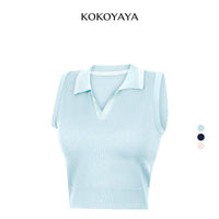 kokoyaya Athletic Tennis Polo Sleeveless Top B100