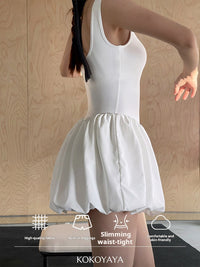 kokoyaya Women's Tennis Skirt, Anti-chafing Flared Skirt, Sports Short Skirt for Running Badminton