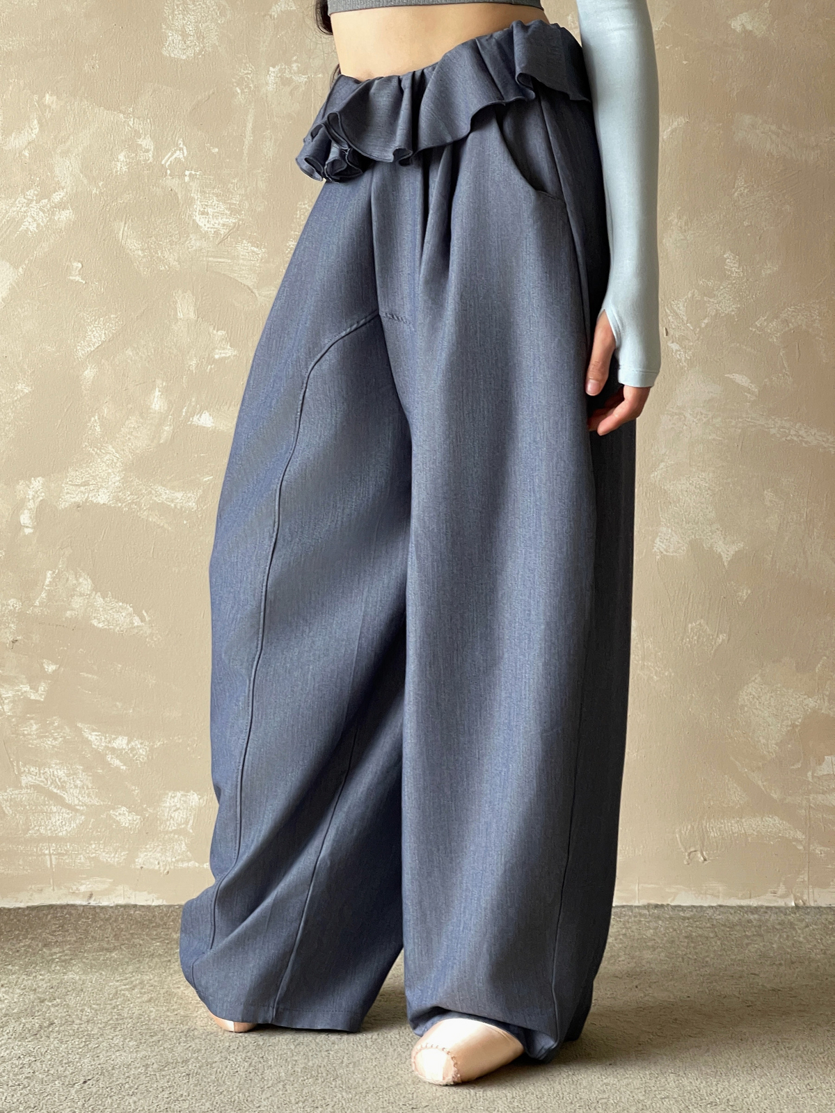 kokoyaya dance pants, wide-leg flower bud pants, machete pants, modern classical dance training pants,