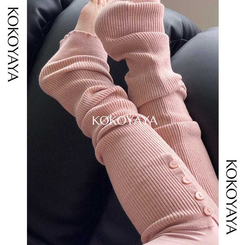 kokoyaya Yoga Pilates Knit Long Socks P008