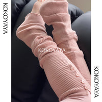kokoyaya Yoga Pilates Knit Long Socks P008