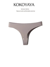 kokoyaya underwear women's ultra-thin invisible fitness sports ice silk one-piece thong sexy T-pants N002