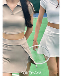 kokoyaya tennis dress suit women's anti-exposure badminton dress golf training dress yoga short skirt