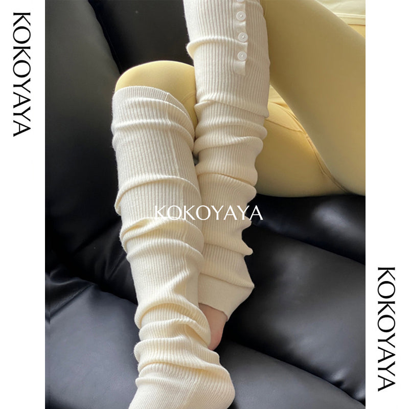 kokoyaya Yoga Pilates Knit Long Socks P008
