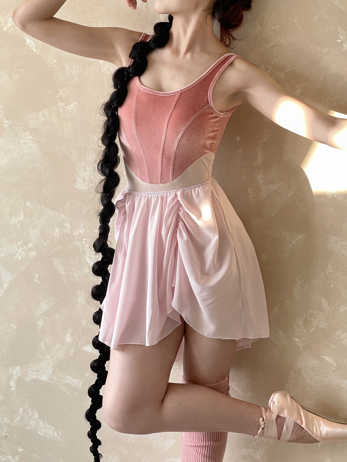 kokoyaya ballet jumpsuit, women's dance suit, gymnastics suit, sports velvet art test performance suit