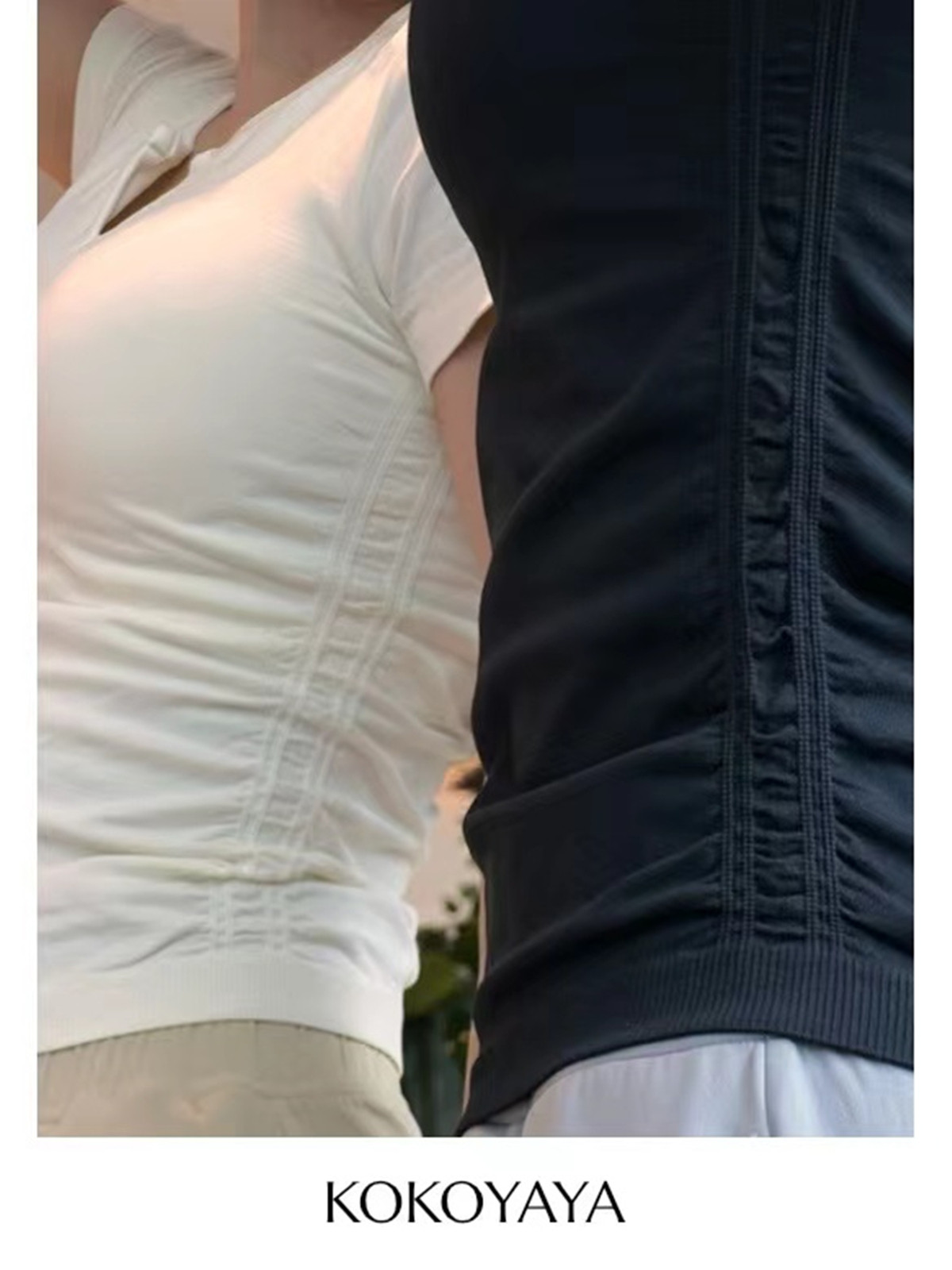 kokoyaya summer tight-fitting quick-drying sports top women's short-sleeved T-shirt with chest pad training fitness yoga dress