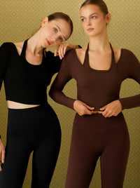 kokoyaya Layered Design Crop Top Y036