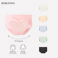 kokoyaya sports underwear women's antibacterial mid-waist thin women's underwear anti-pinch hip briefs pants N005
