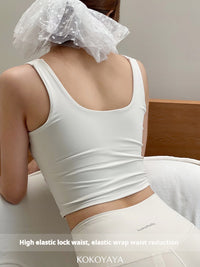 kokoyaya yoga top vest high-elastic fitness clothes detachable chest cushions high-strength shockproof sports underwear