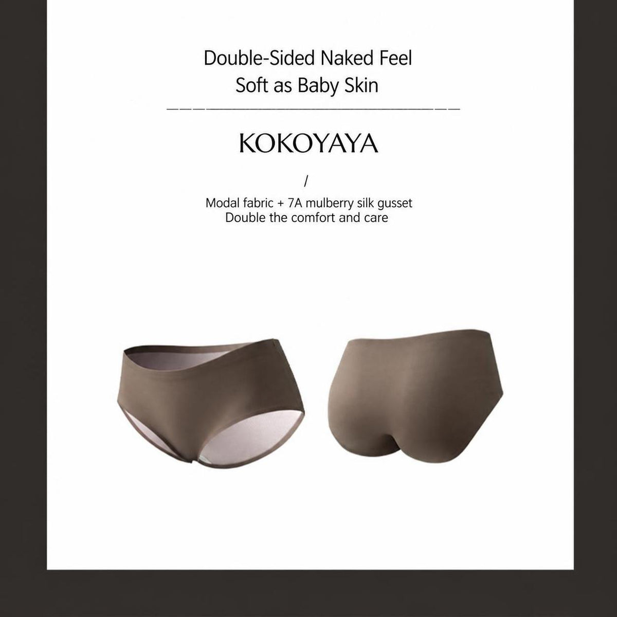 kokoyaya modal mulberry silk sports underwear women's one-piece mid-waist breathable high-elastic boxer pants N004
