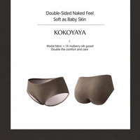 kokoyaya modal mulberry silk sports underwear women's one-piece mid-waist breathable high-elastic boxer pants N004