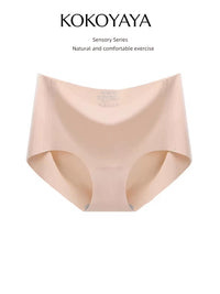 kokoyaya summer sports underwear women's ice silk briefs antibacterial fitness yoga underwear thin N001