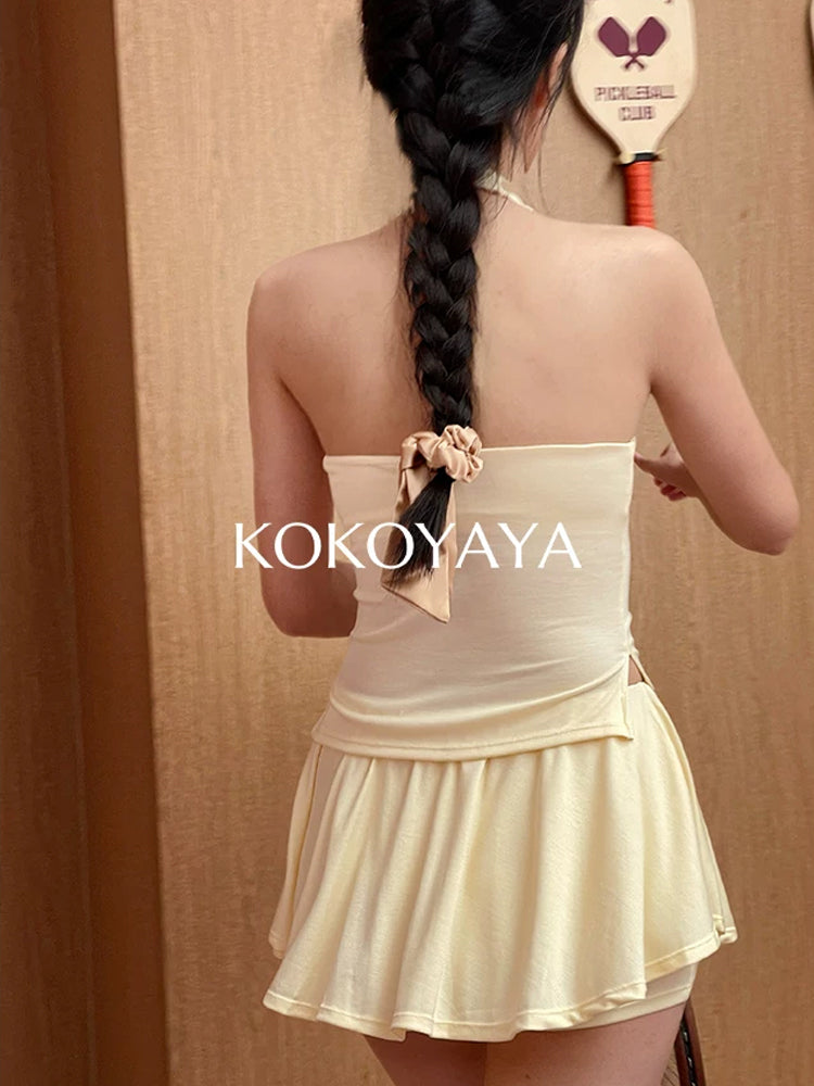 kokoyaya tennis sports suit skirt badminton fitness suit yoga
