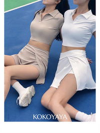 kokoyaya tennis dress suit women's anti-exposure badminton dress golf training dress yoga short skirt