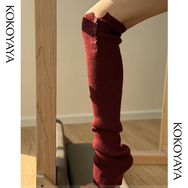 kokoyaya Yoga Pilates Knit Long Socks P008