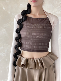 kokoyaya dance dress, female ballet dress, pile sleeve training dress, body dress, top