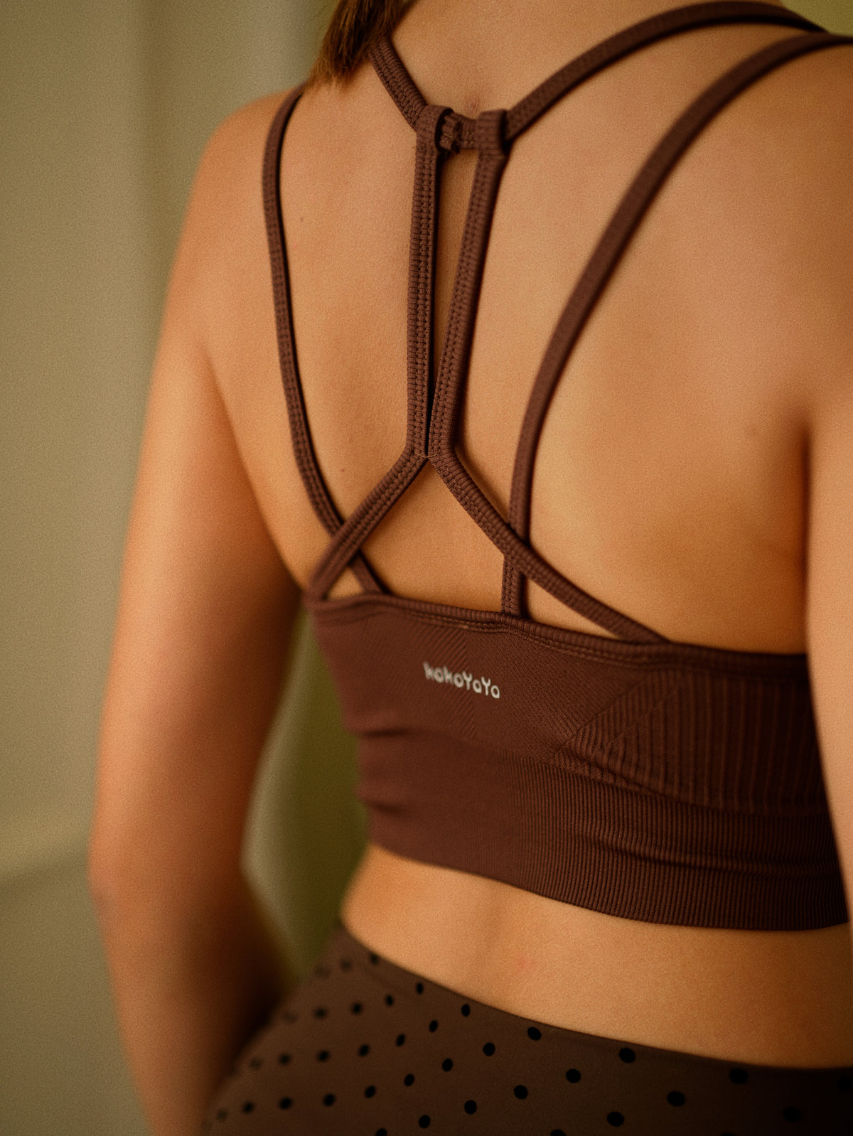 kokoyaya Open Back Cross Sports Bra B046