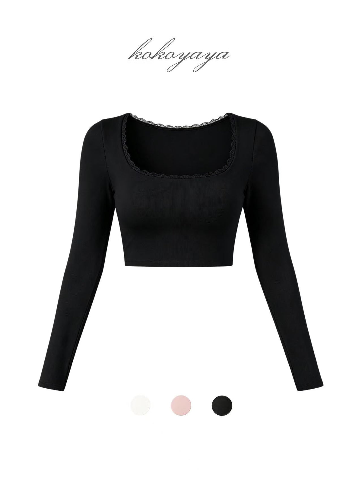 kokoyaya Square Neck Crop Top Y095