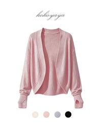 kokoyaya Solid Color Knit Long Sleeve Y121