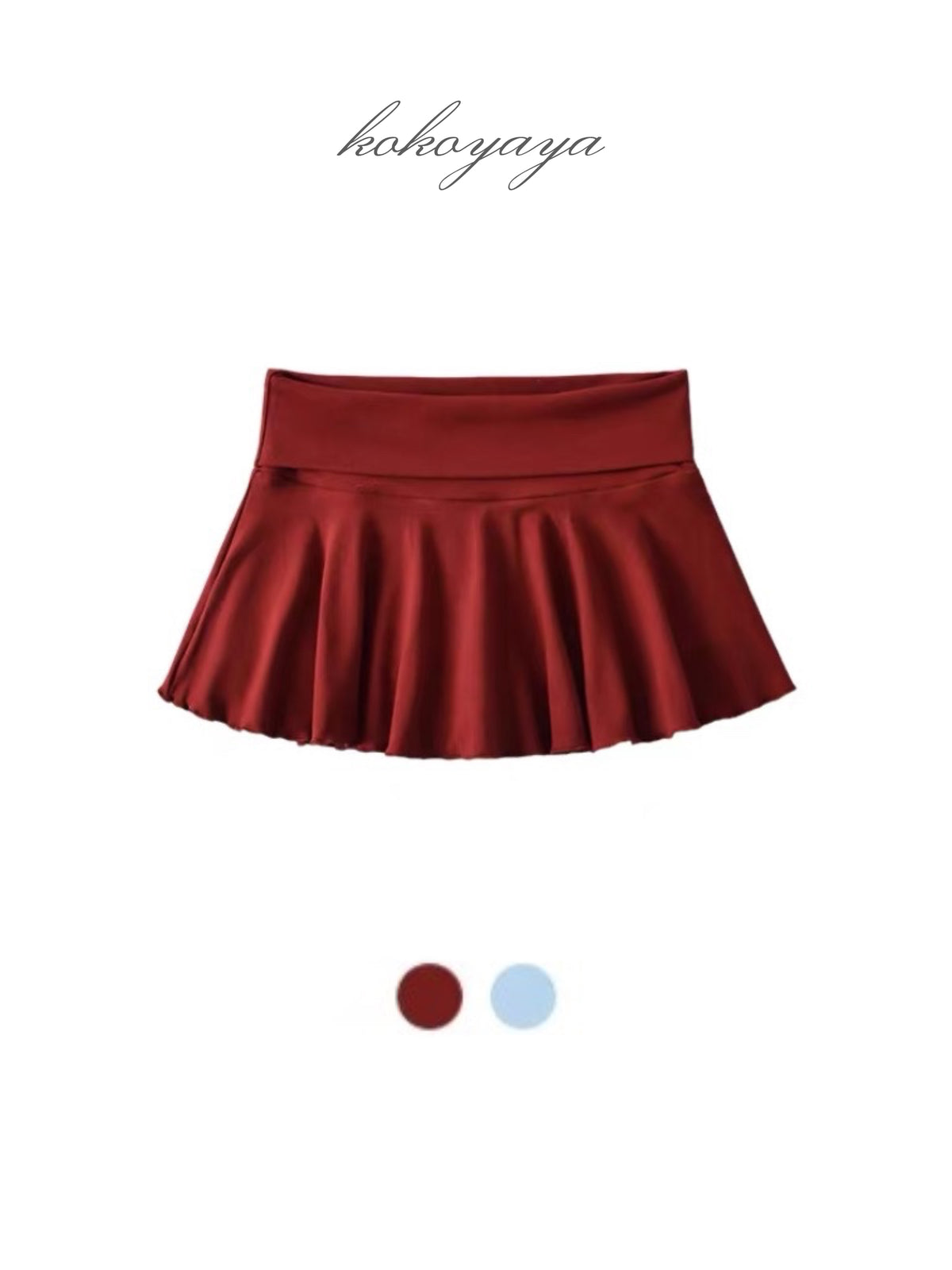 kokoyaya White Top Red Tennis Skirt Q017