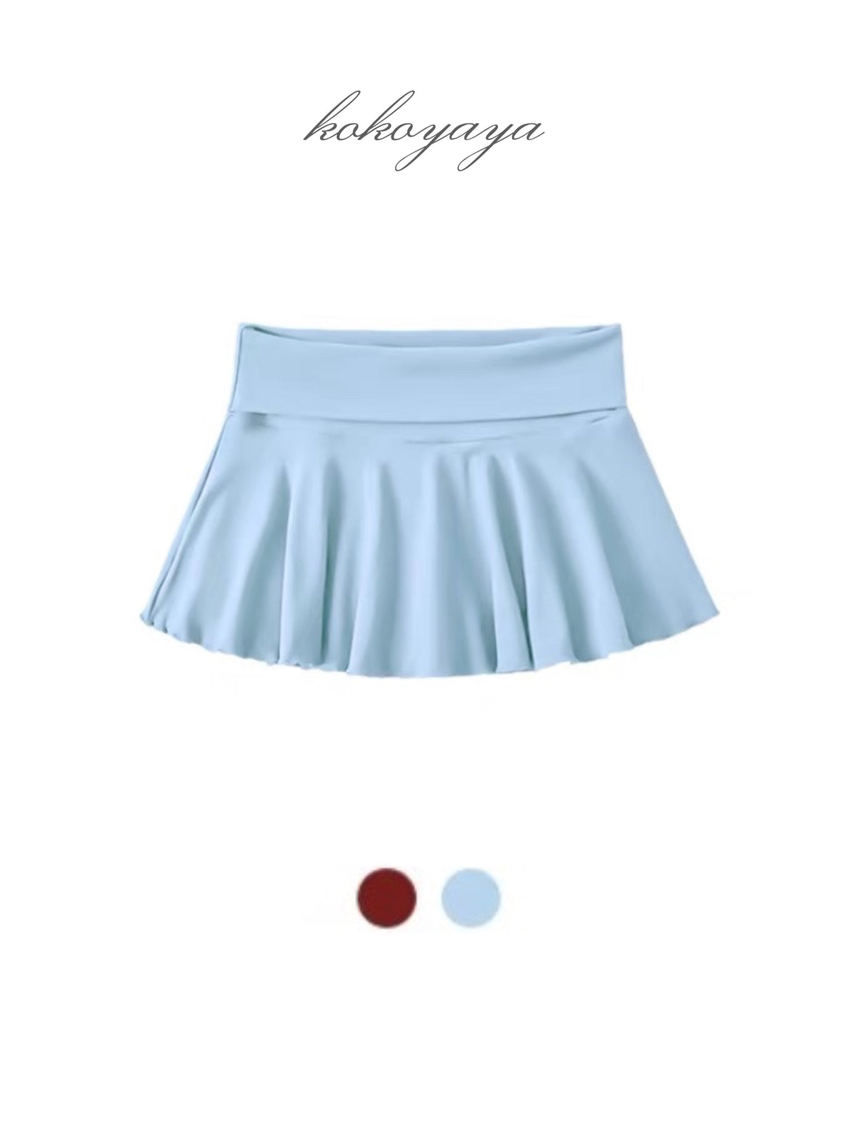 kokoyaya White Top Red Tennis Skirt Q017