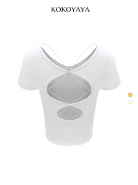 kokoyaya hollow back, beautiful back, sports top, running training clothes, yoga clothes