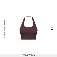 kokoyaya neck vest shockproof sports sling with chest pad tight quick-drying fitness yoga underwear
