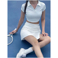 kokoyaya tennis dress suit women's anti-exposure badminton dress golf training dress yoga short skirt