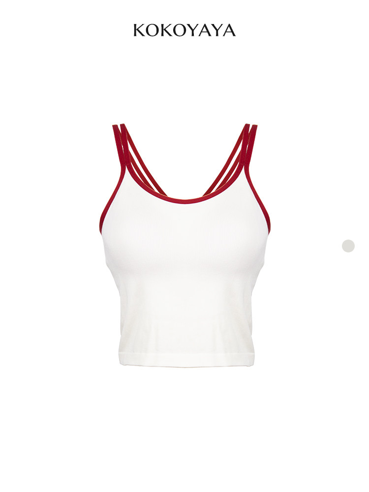 kokoyaya tennis sports suit suspender vest women with chest pad pleated running badminton short skirt tennis dress