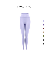 kokoyaya Purple High Waist Yoga Leggings, Tummy & Butt Lifting for Fitness Pilates K035