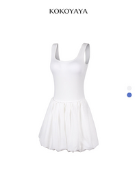 kokoyaya Women's Tennis Skirt, Anti-chafing Flared Skirt, Sports Short Skirt for Running Badminton