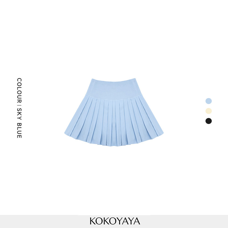 【special clearance price, no refund】kokoyaya sports skirt Lycra high-elastic women pleated fitness anti-exposure tennis skirt badminton skirt