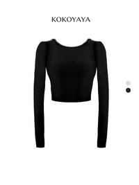 kokoyaya yoga suit, long-sleeved top, autumn fitness suit, women's fake, two-piece stitching Pilates dance training suit