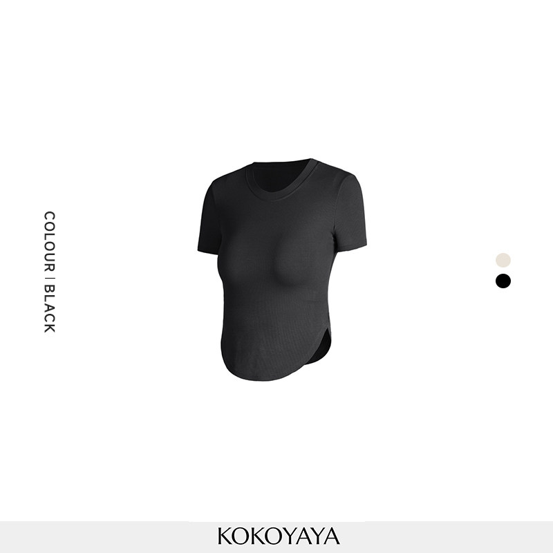 kokoyaya spring and summer sports top, slimming yoga suit, long-sleeved fitness suit, women's coat, T-shirt, running training suit