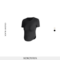 kokoyaya spring and summer sports top, slimming yoga suit, long-sleeved fitness suit, women's coat, T-shirt, running training suit